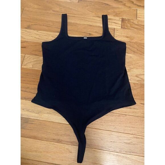 NWOT BP. Women's Black Sleeveless Bodysuit Square Neck cheeky bodysuit size XL - Picture 1 of 8